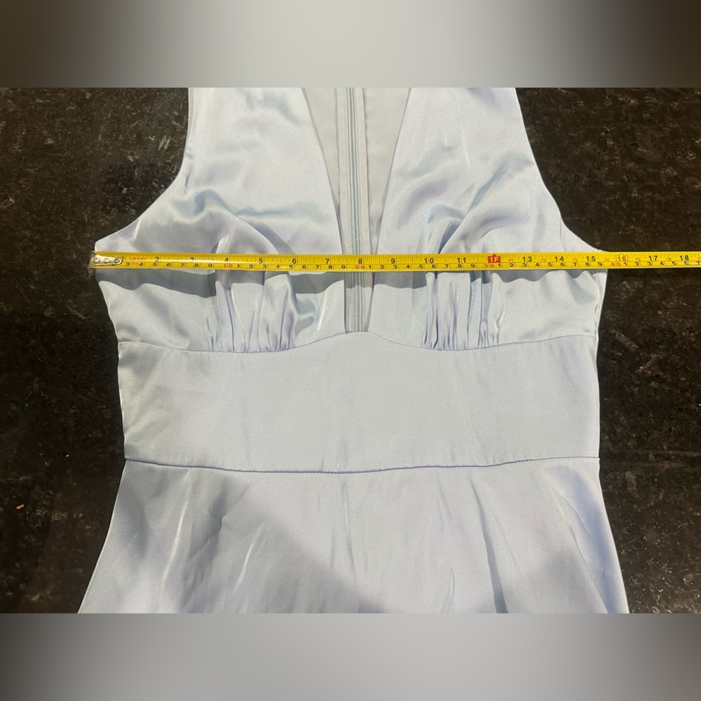 Abercrombie & Fitch Plunge Sleeveless Mini Dress A line swing dress Sz small - Picture 9 of 10